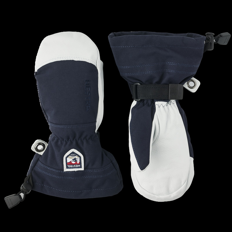 ヘストラ メンズ 添え物 グローブ なめし革 Hestrarmy Leather Heli Ski Jr. Mittens - Kids\u0027 Navy 米国海軍