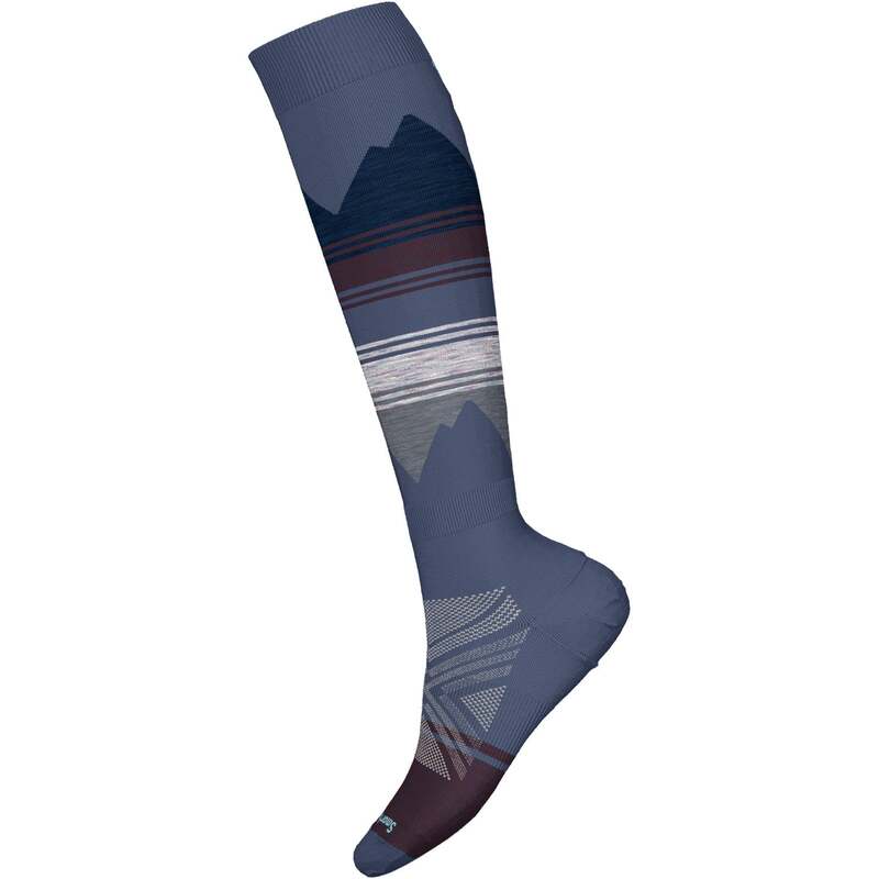 かっこ良い羊毛 レディース アンダー御召しもの ソックス Smartwool Targeted Cushion Pattern OTC Socks - Women\u0027s Nightfall Blue 青碧