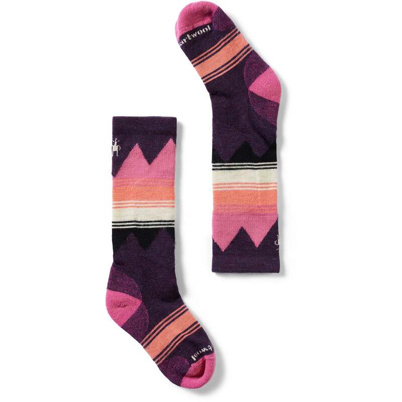 かっこ良い羊毛 メンズ アンダー御召しもの ソックス Smartwoolight Cushion OTC Socks - Kids\u0027 Purple Iris パープル