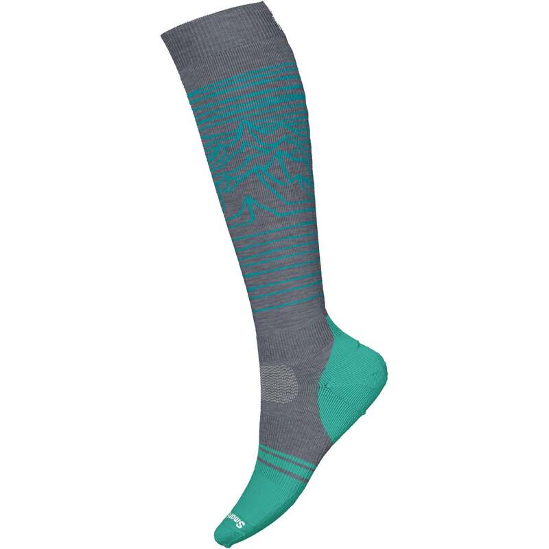 かっこ良い羊毛 メンズ アンダーお召しもの ソックス Smartwool Snowboard Full Cushion Iguchi Pattern OTC Socks Medium Gray 薄墨色