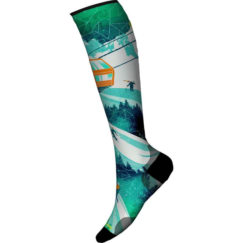 かっこ良い羊毛 メンズ アンダー御召しもの ソックス Smartwool Zero Cushion Ski Day OTC Socks Capri