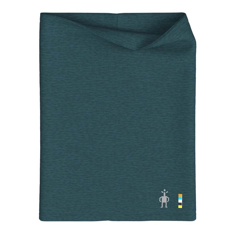 かっこ良い羊毛 メンズ 佩び物 消音装置・袈裟・えり巻き Smartwool Thermal Merino Reversible Neck Gaiter Twilight Blue Heather ギョリュウモドキ