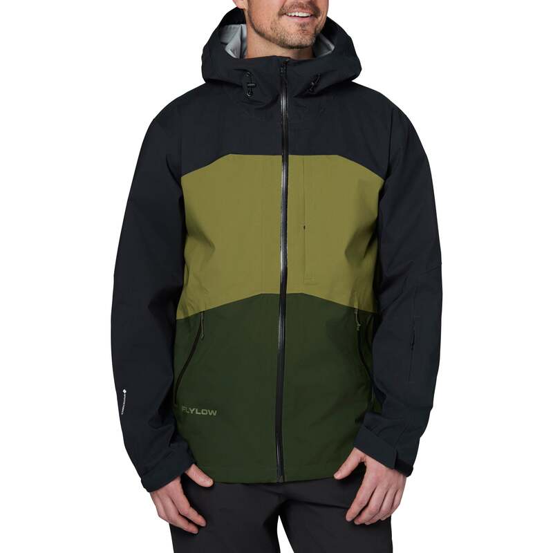 フライロー メンズ アウター 上衣・上衣 Flylow Malone Jacket - Men\u0027s Black/Moss/Pine 黒いこと