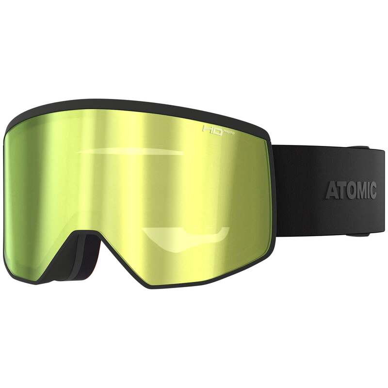 アトミック メンズ 付属物 サングラス・アイウェア Atomic Four Pro L 固定ディスク Photo Goggles All Black/Green Gold 固定ディスク Photo 黒いこと