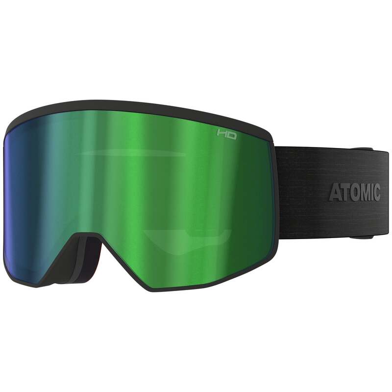 アトミック メンズ 添え物 サングラス・アイウェア Atomic Four Pro L 固定ディスク Goggles All Black II/Green 固定ディスク 黒いこと