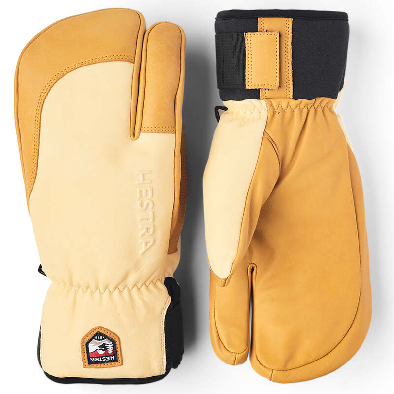 ヘストラ メンズ 添え物 グローブ Hestra Topo 3-Finger Gloves Natural Brown/Tan 赤銅色