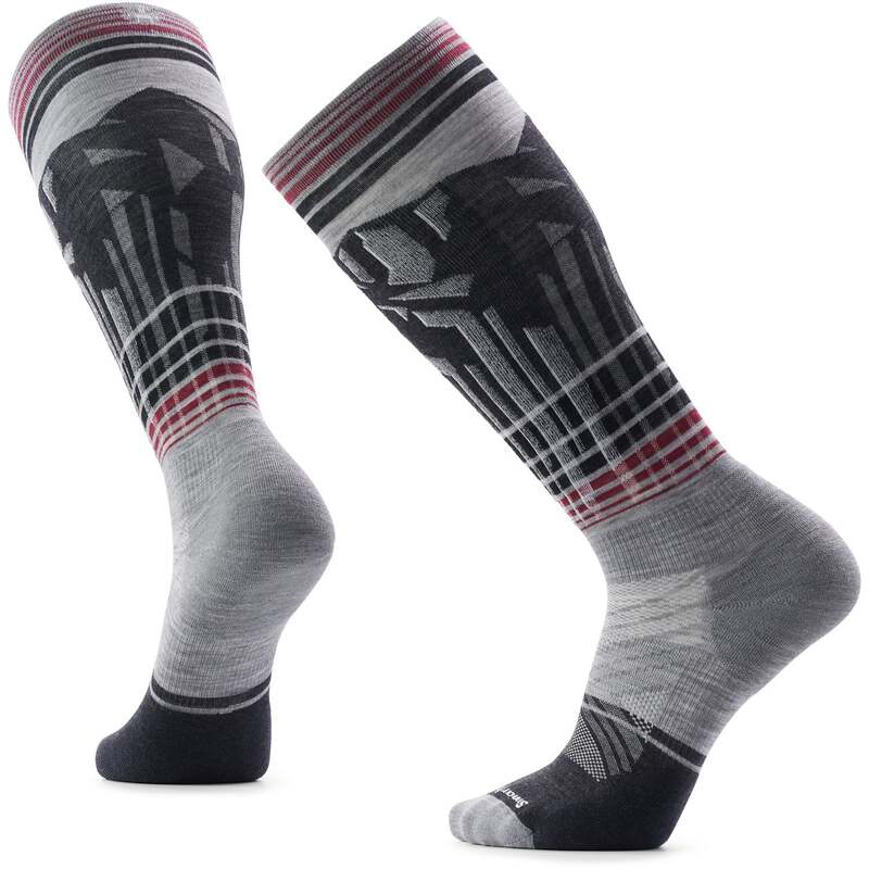 かっこ良い羊毛 メンズ アンダー御召しもの ソックス Smartwool Targeted Cushion Summit ShotC Socks Light Gray 薄墨色