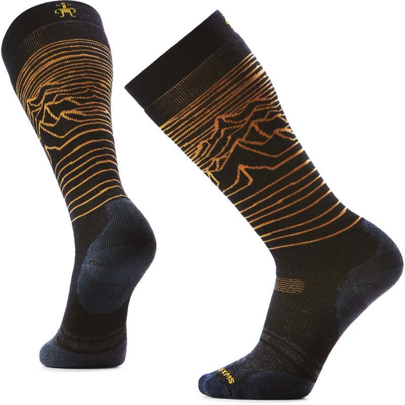 かっこ良い羊毛 メンズ アンダー御召しもの ソックス Smartwool Snowboard Full Cushion Iguchi x Arbor OTC Socks Black 黒いこと