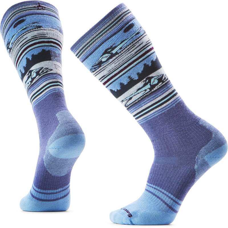 かっこ良い羊毛 メンズ アンダー御召しもの ソックス Smartwool Snowboard Full Cushion Snowmobile OTC Socks Nightfall Blue 青碧