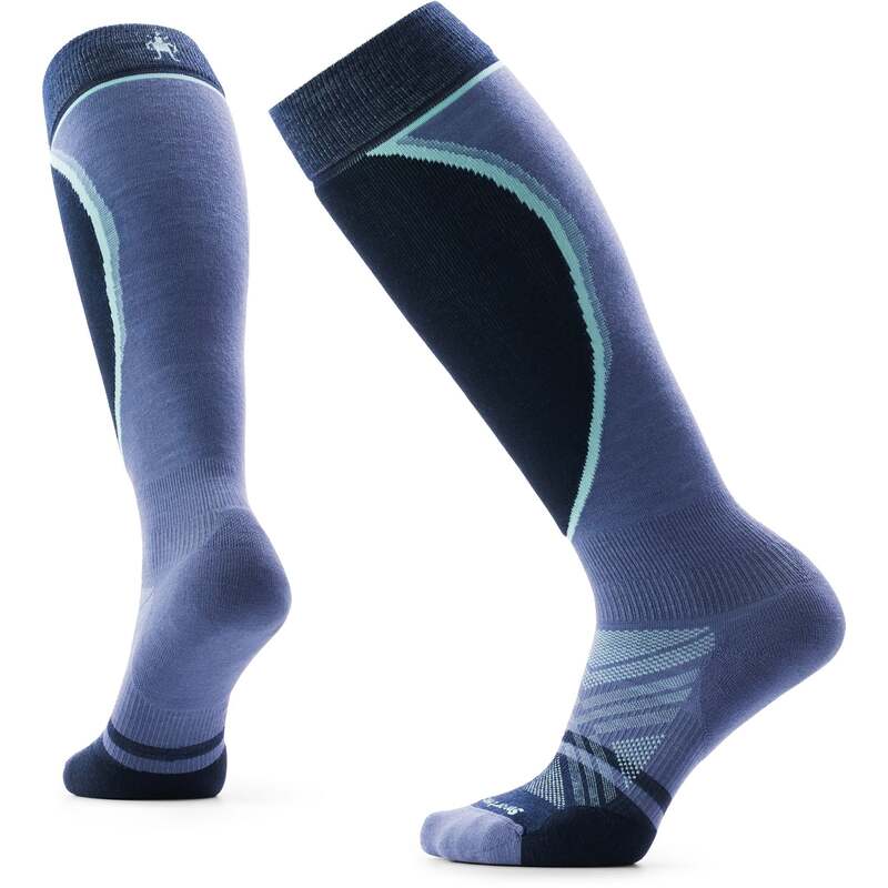 かっこ良い羊毛 レディース アンダー御召しもの ソックス Smartwool Ski Targeted Cushion Extra Stretch OTC Socks - Women\u0027s Nightfall Blue 青碧