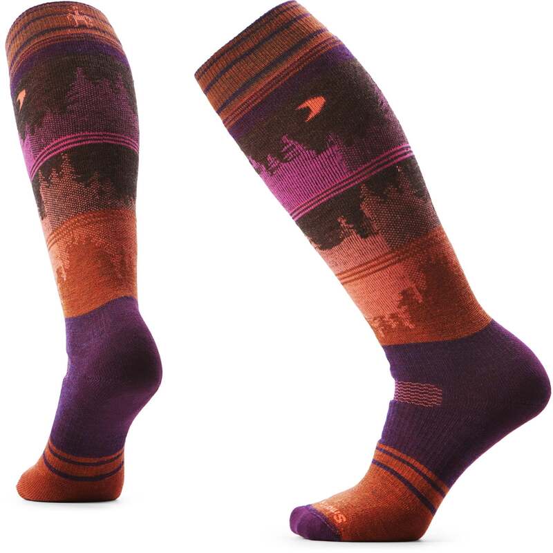 かっこ良い羊毛 レディース アンダー御召しもの ソックス Smartwool Snowboard Full Cushion Twilight Vista OTC Socks - Women\u0027s Purple Iris パープル