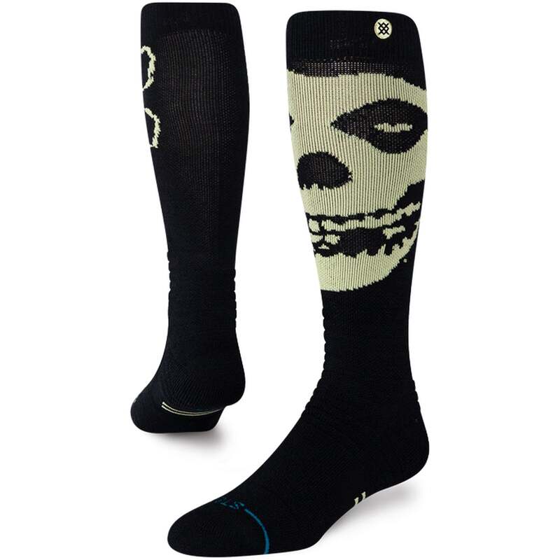 見方 メンズ アンダー御召しもの ソックス 羊毛 Stance Misfits Wool Snow Socks Black 黒いこと