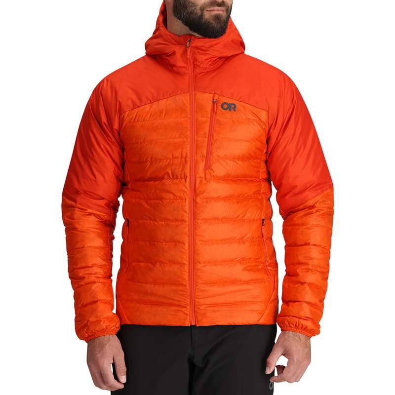 アウトドア問い合わせ メンズ ボトムス 心地好いズボン下 落ち込む パーカー Outdooresearchelium Down Hoodie - Men\u0027spice
