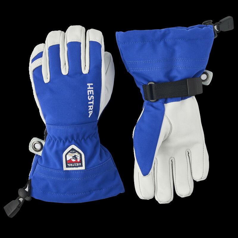ヘストラ メンズ 添え物 グローブ なめし革 Hestrarmy Leather Heli Ski Jr. Gloves - Kids\u0027 Royal Blue 青碧