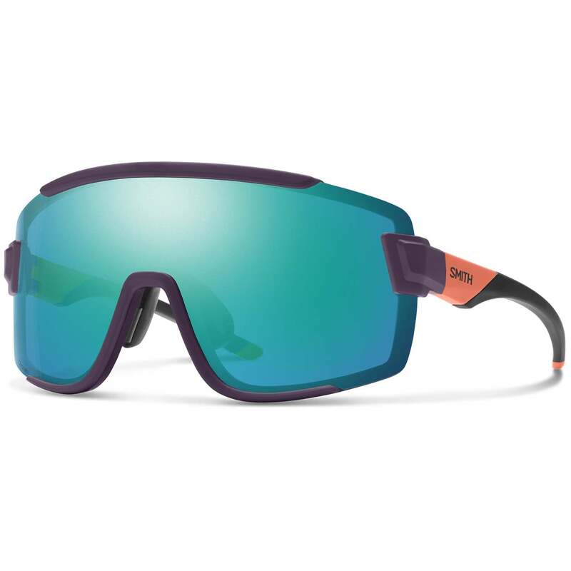 スミス メンズ 添え物 サングラス・アイウェア Smith Wildcat Sunglasses Matte Purple/Cinder/Hi Viz/ChromaPopal Mirror+Clear パープル