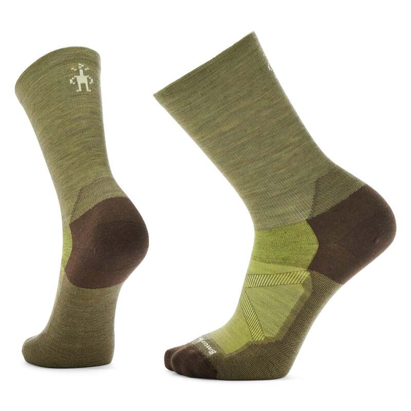 かっこ良い羊毛 メンズ アンダー御召しもの ソックス Smartwool Bike Zero Cushion Crew Socks Winter Moss