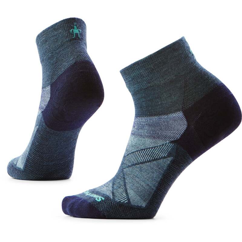 かっこ良い羊毛 レディース アンダーお召しもの ソックス アンクル Smartwool Bike Zero Cushion Ankle Socks - Women\u0027s Twilight Blue 青色