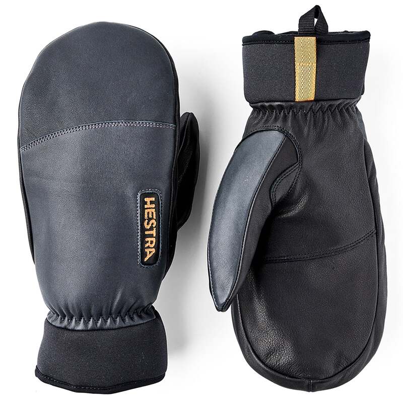 ヘストラ メンズ 佩び物 グローブ パイル 羊毛 なめし革 Hestrarmy Leather Wool Terry Mittens Grey 薄墨色