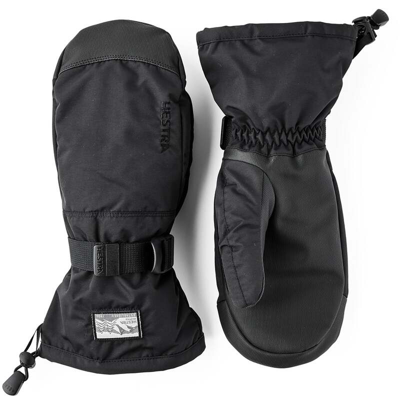 ヘストラ メンズ 佩び物 グローブ Hestra Gauntlet Sr Mittens Black/Black 黒いこと