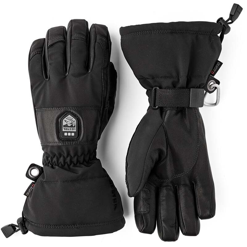 ヘストラ メンズ 付属物 グローブ Hestra Heater Gauntlet Gloves Black 黒いこと