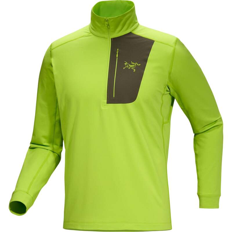 アークテリクス メンズ トップス プルオーバー Arc\u0027teryx Rho LT Zip Neck Top - Men\u0027s Mantis/Tatsu