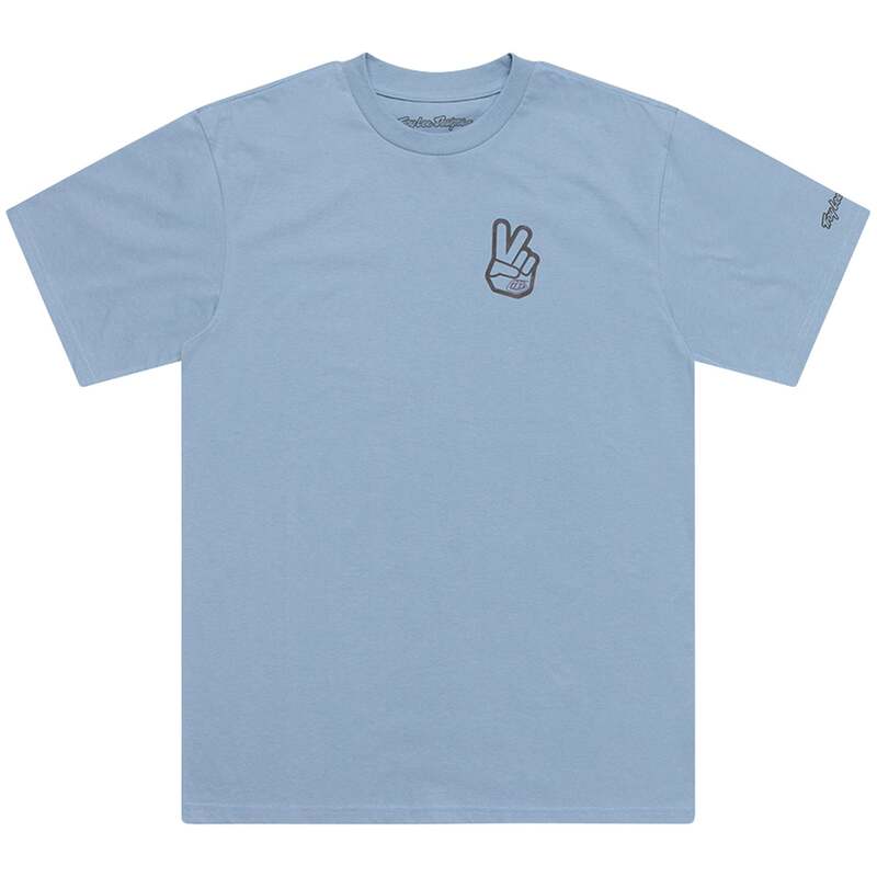 トロイリーデザイン メンズ トップス プルオーバー 半袖 Troy Lee Designshort-Sleeve Tee Peace Out Smoke Blue 雲煙