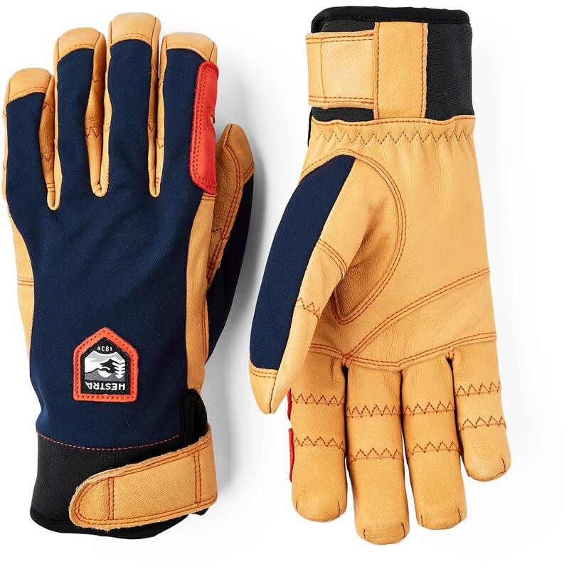 ヘストラ メンズ アクセサリー 手袋 Hestra Ergo Grip Active Gloves Navy/Natural Brown ネイビー｜ReVida 店