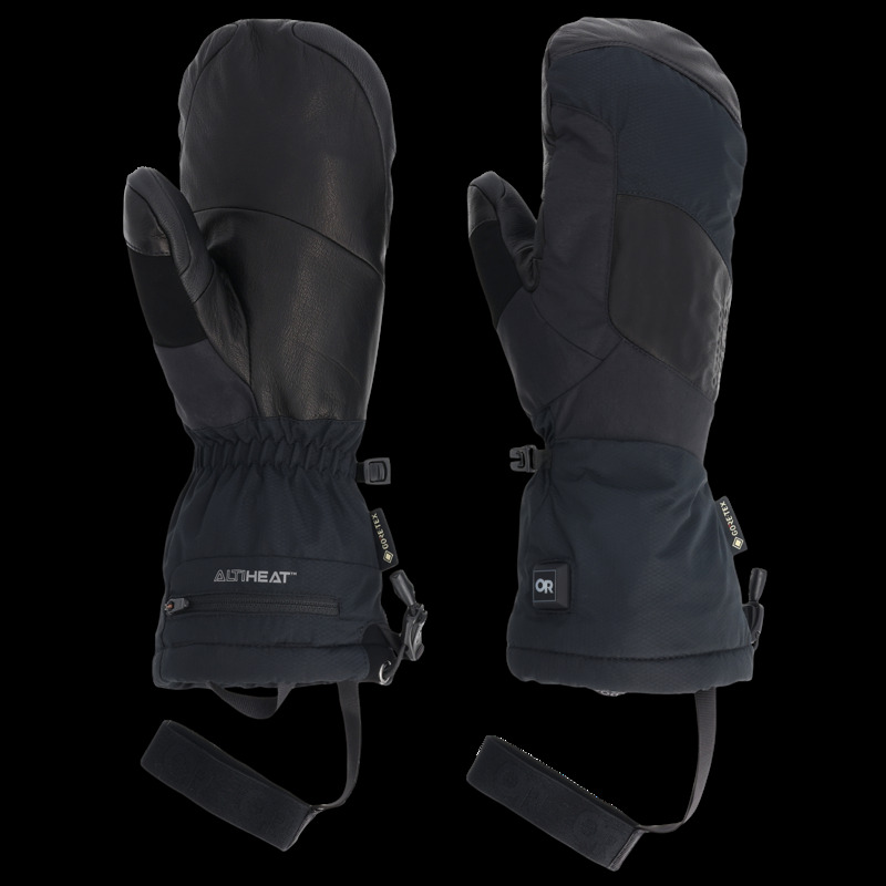 アウトドア問い合わせ メンズ 付属物 グローブ Outdooresearch Prevail Heated GORE-TEX Mittensolid Black 黒いこと