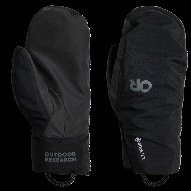 アウトドア問い合わせ メンズ 佩び物 グローブ Outdooresearchemispheres Team GORE-TEX 3L Mittens Black 黒いこと