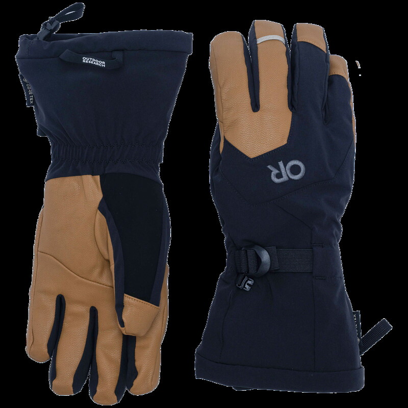 アウトドア問い合わせ メンズ 佩び物 グローブ Outdooresearch Arete Modular GORE-TEX Gloves Black/Dark Natural 黒いこと