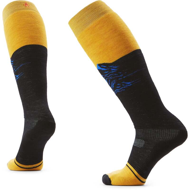 かっこ良い羊毛 レディース アンダーお召しもの ソックス Smartwool Snowboard Targeted Cushion Valley Sunset OTC Socks - Women\u0027s Honey Gold ゴールド