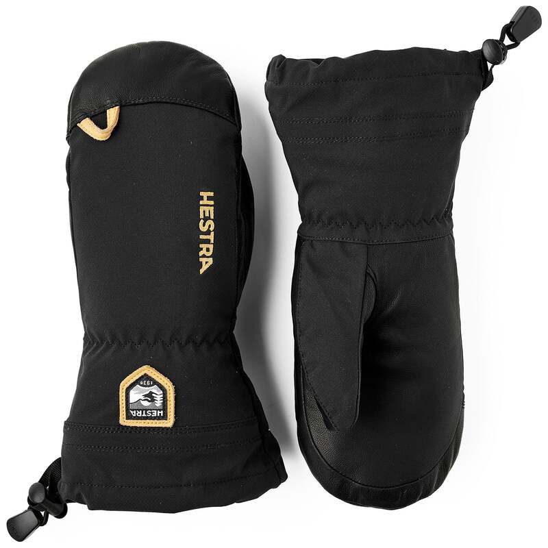 ヘストラ メンズ 佩び物 グローブ Hestra Heli Mistral Mittens - Kids\u0027 Black 黒いこと