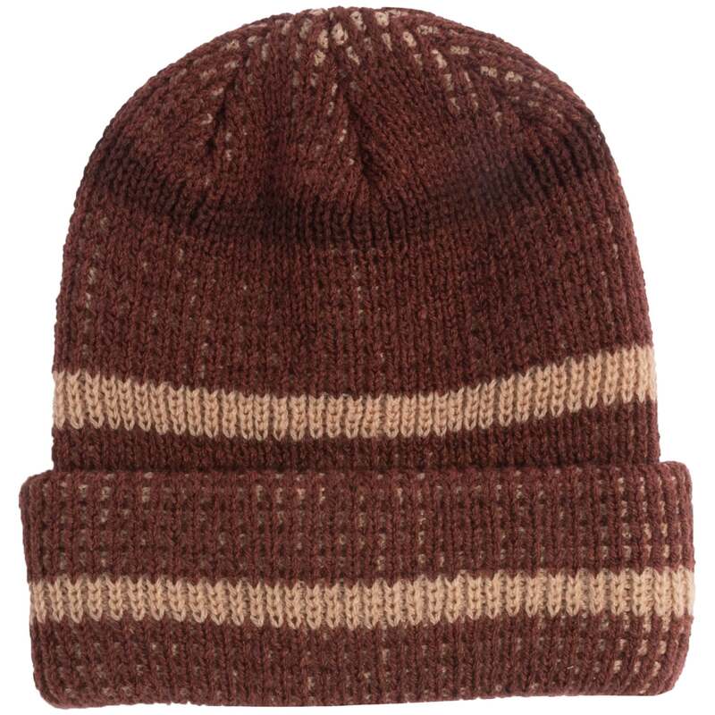 電話を掛ける メンズ 添え物 かぶり笠 Coal The Vista Beanie Burgundy/Light Brown バーガンディ