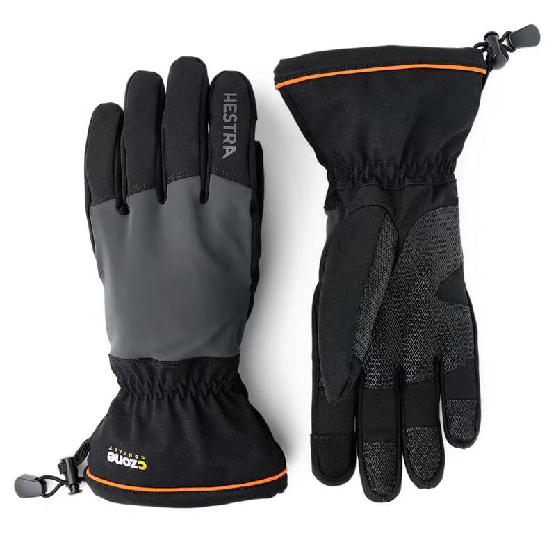 ヘストラ メンズ 佩び物 グローブ Hestra CZone Contact Gauntlet Gloves Black/Charcoal 黒いこと