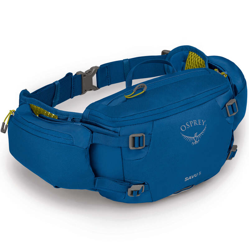 牡かき鳴らす メンズ 御徒面子 うしろ側風呂敷き包み・背嚢 Osprey Savu 5 Lumbar Bottle Pack - Used Postal Blue 青色