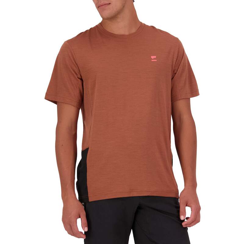 モンスロイヤル メンズ トップス プルオーバー MONS ROYALE Tarn Merino Shift-Shirt Cinnamon/Black 黒いこと