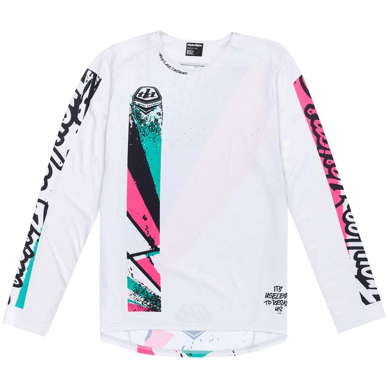 トロイリーデザイン メンズ トップス ティーシャツ 刷り上げる プルオーバー Troy Lee Designsprint Jersey Full Pull Chalk 車輪止め