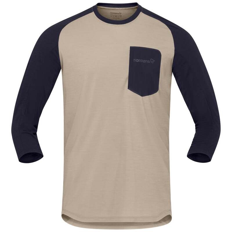 ノローナ メンズ トップス プルオーバー プルオーバー Norrona Skibotn Equaliser Merino 3/4 Sleeve Jersey Winter Twig/Caviar Black 黒いこと