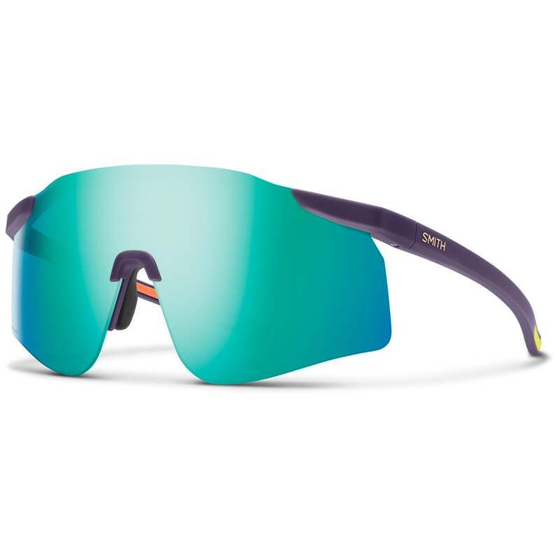 スミス メンズ 付属物 サングラス・アイウェア Smith Defy Sunglasses Matte Purple/ Cinder/Hi Viz/ChromaPopal Mirror+Clear パープル