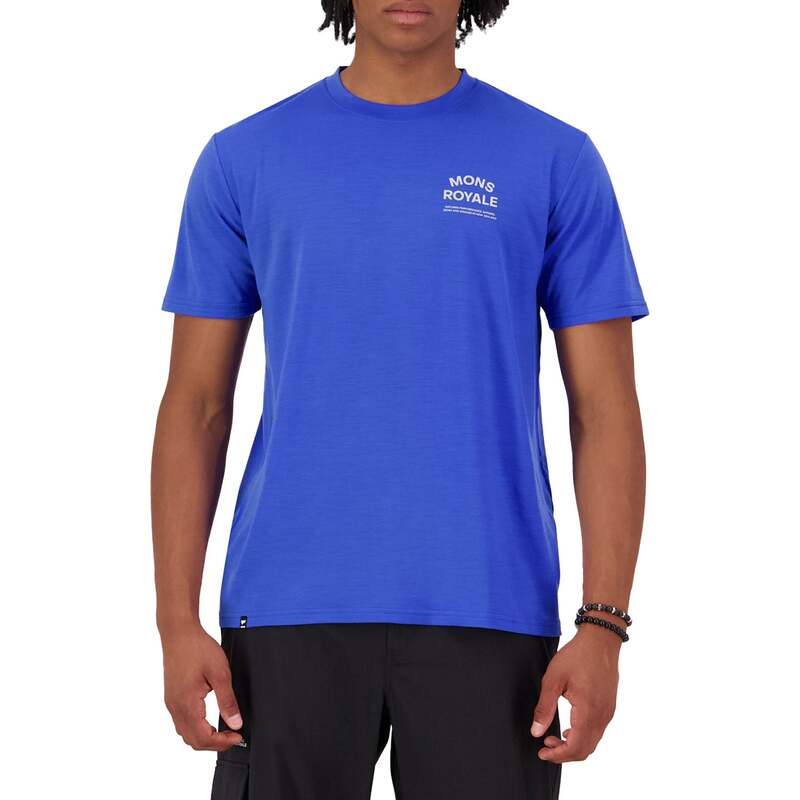 モンスロイヤル メンズ トップス プルオーバー MONS ROYALE Icon Merino T-Shirt Ultramarine