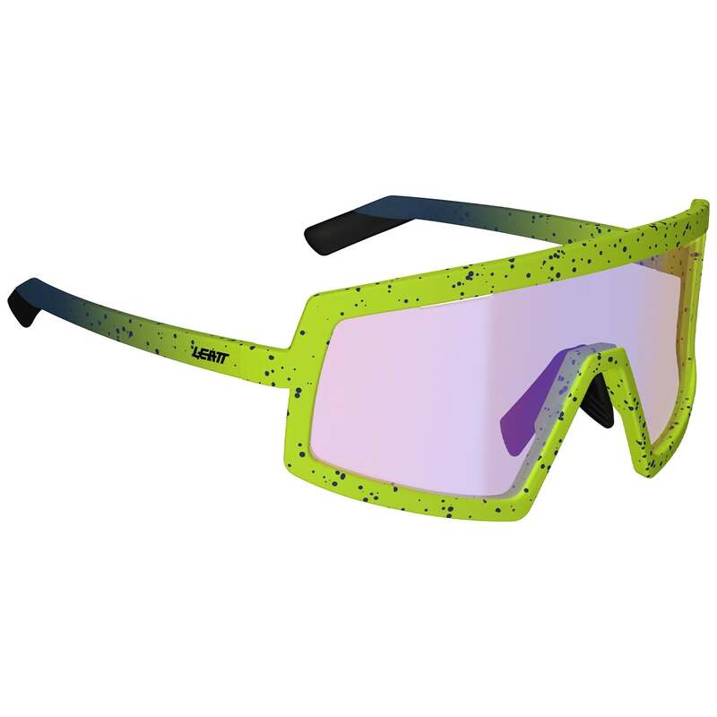 リアット メンズ 佩び物 サングラス・アイウェア Leatt MadViz One Sunglasses Yellow Iriz Fuchsia フューシャ