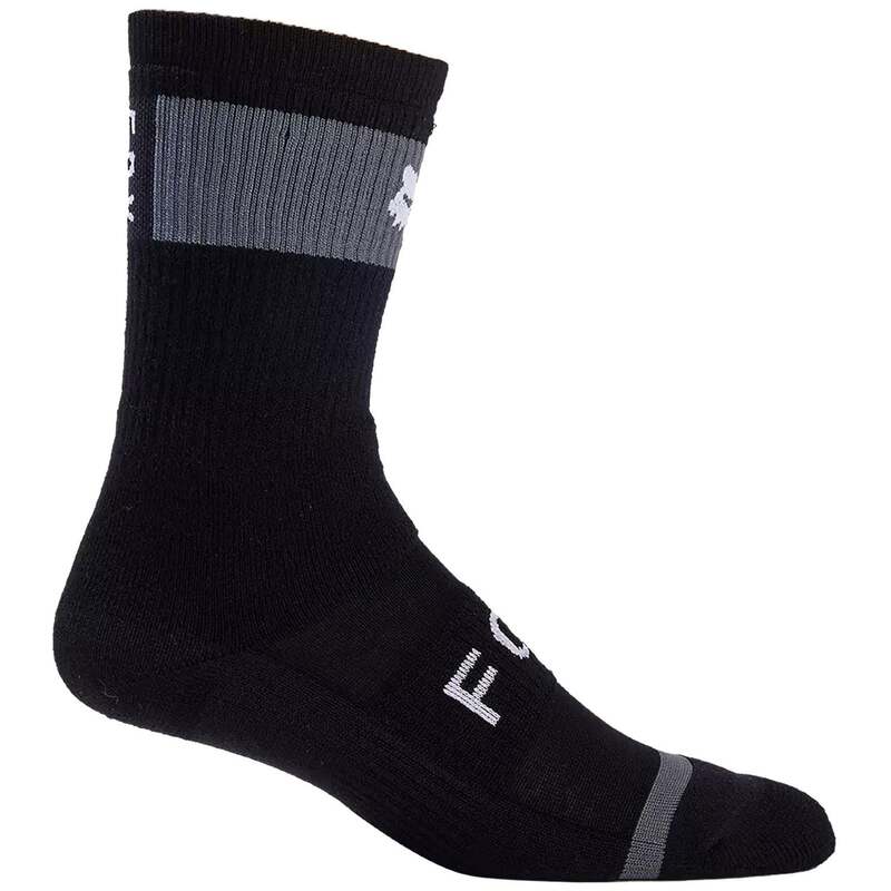 フォックスレーシング メンズ アンダーウェア 靴下 Fox Racing Defend Winter 8" Bike Socks Black ブラック｜ReVida 店