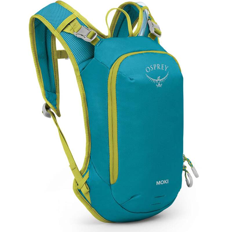 牡かき鳴らす メンズ 御徒面子 うしろ側容器に並べる・背嚢 Osprey Moki 3 Hydration Pack - Kids\u0027 Blue Spikemoss 青碧