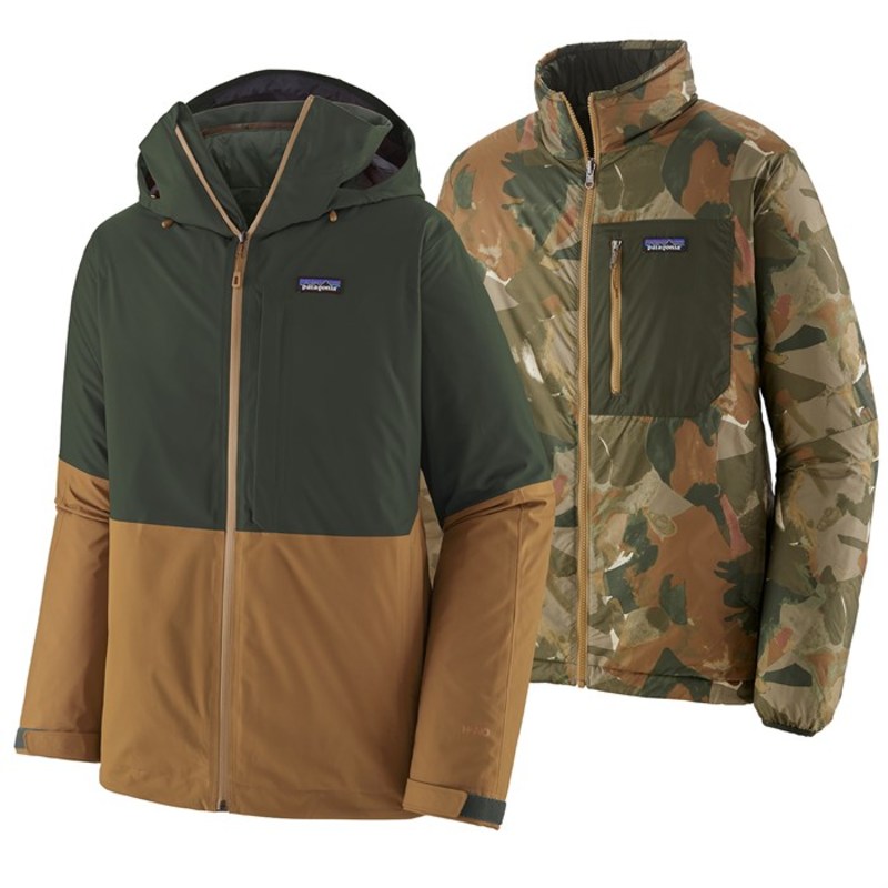 楽天市場 パタゴニア メンズ ジャケット ブルゾン アウター Patagonia 3 In 1 Snowshot Jacket Kelp Forest Revida 楽天市場店