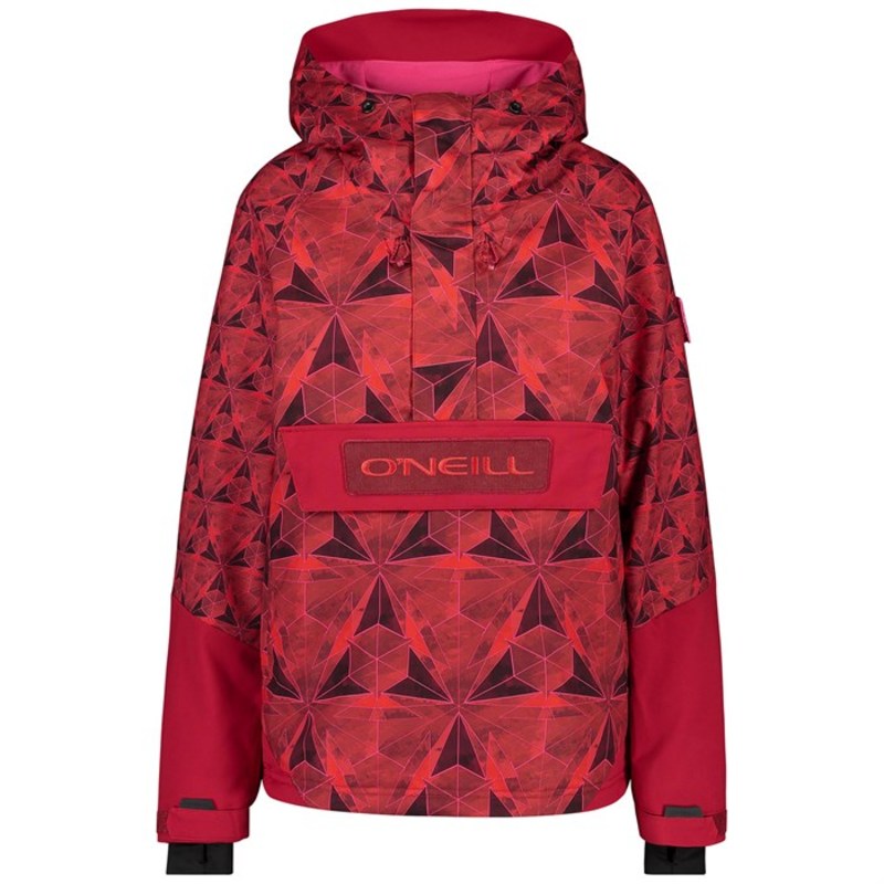 オニール レディース ジャケット・ブルゾン アウター O'Neill O'riginal Anorak - Women's Red AOP|ReVida 楽天市場店
