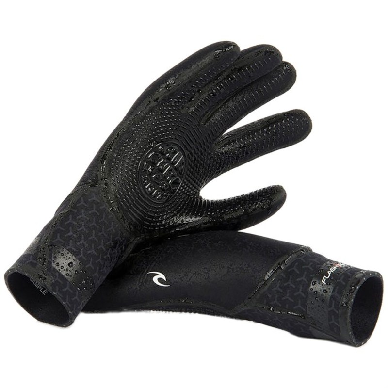 下唇渦状文 メンズ 手袋 従物 Rip Curl 3 2 Flashbomb 5 Finger Wetsuit Gloves Black Nenewsroom Com
