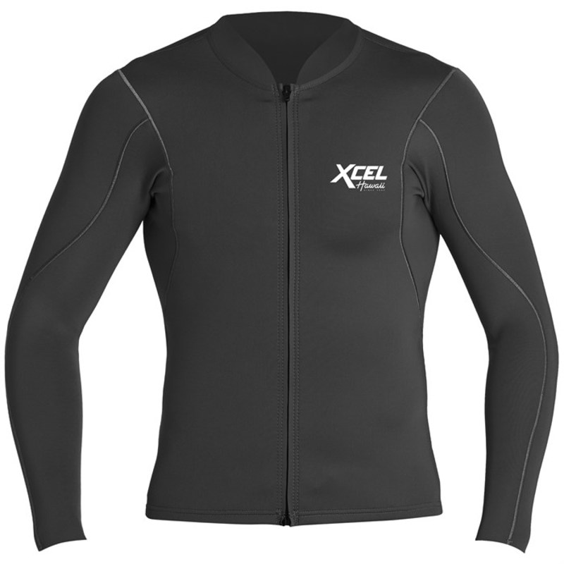 エクセル メンズ 水着 上下セット ジャケット XCEL Axis 1/.5 Long Sleeve Front Zip Jacket Black ブラック