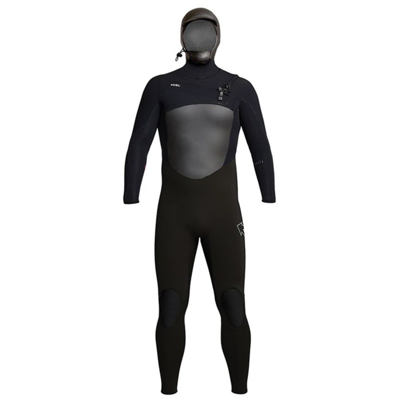 エクセル メンズ 水着 上下セット XCEL 5/4 Infiniti Hooded Wetsuit Black ブラック
