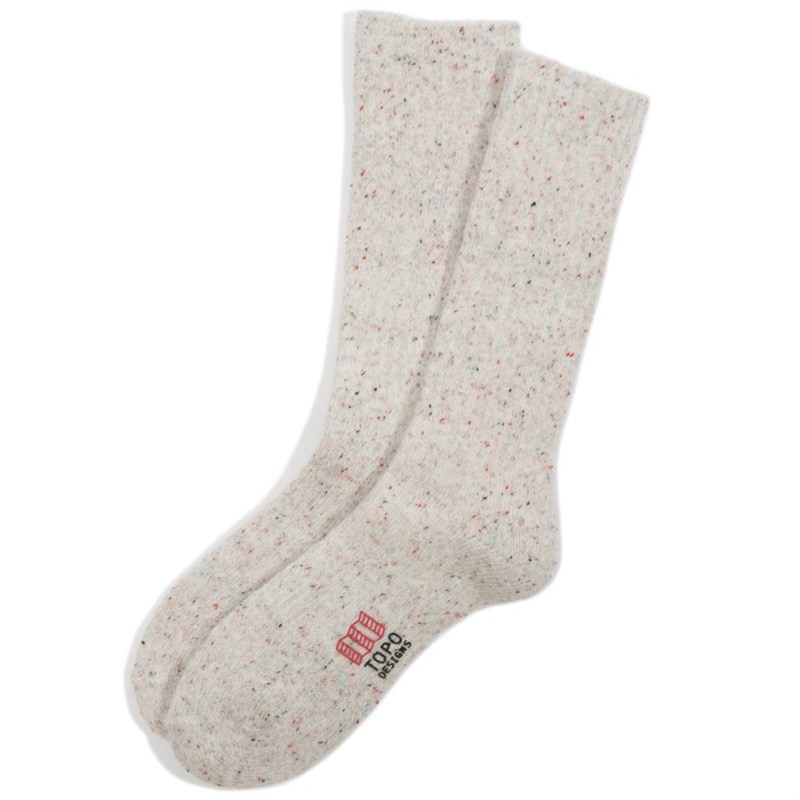 トポ 絵様 メンズ 靴下 アンダーおべべ Topo Designs Mountain Socks Natural La Boticaria Com