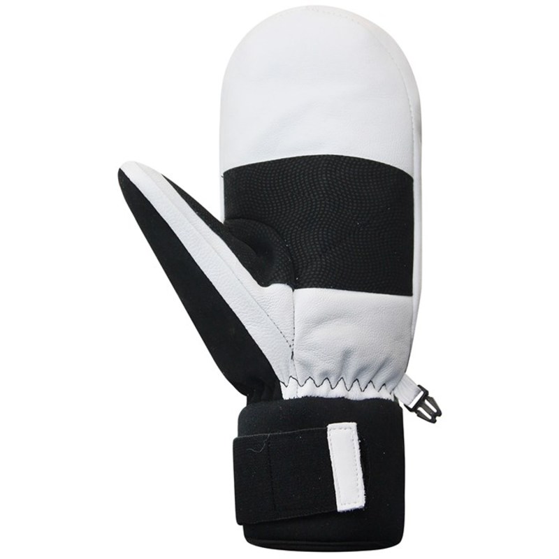 パーフェクトモーメント レディース 手袋 Ski White アクセサリー Black Leather Gloves アウトドア 